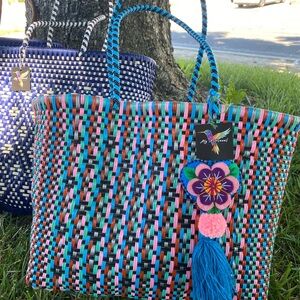 Colorful Woven Tote Bag